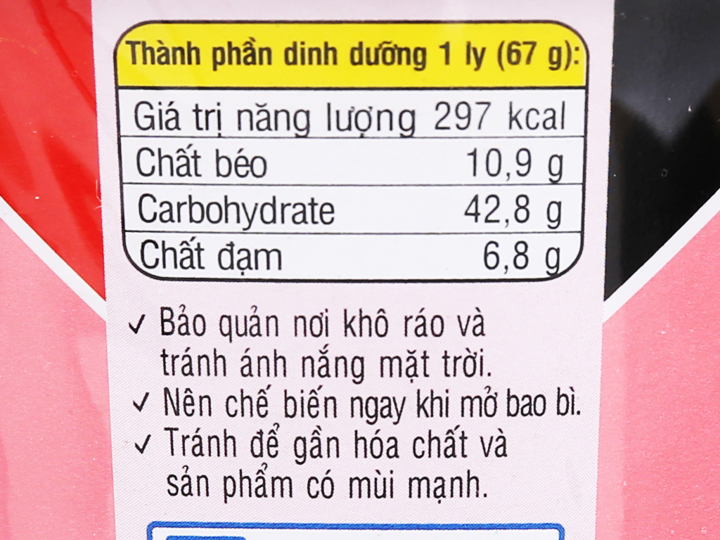 Thùng Mỳ ly handy Hảo Hảo 24 ly x 67g giá trị dinh dưỡng cao
