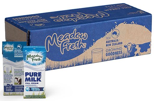 Sữa Tươi Tiệt Trùng Nguyên Kem Meadow Fresh thùng 24 hộp x 200ml