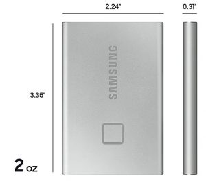 ổ cứng SSD Samsung Portable T7 500GB 2.5" (MU-PC500K) | Kiểu dáng hiện đại nhỏ gọn