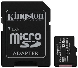 Thẻ nhớ Micro SDXC Kingston Canvas 128GB SDCS2/128GB (Có Adapter)