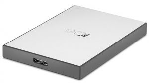 Ổ cứng di động HDD Lacie Birthday Mobile Drive 1TB USB 3.0 (STHY1000800) (Xám) | Ổ cứng sao lưu cho Time Machine
