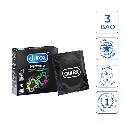 Bao cao su Durex Performa 3 bao