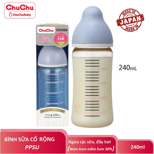 Bình sữa Chuchu Baby cổ rộng PPSU 240ml_1