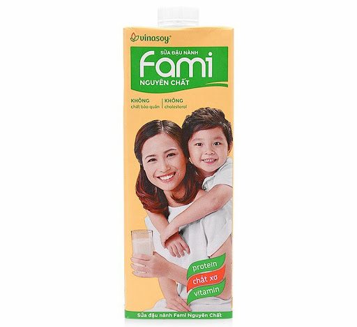 Sữa đậu nành nguyên chất Fami hộp 1L_1