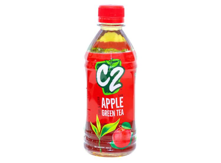 360ml bottled apple-flavored C2 green tea