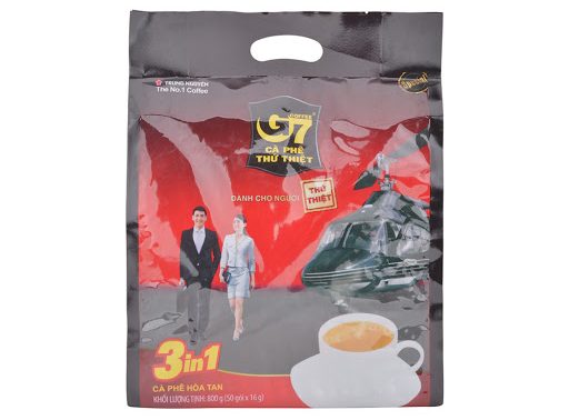 Cà phê Hòa Tan 3in1 Trung Nguyên G7 bịch 50 gói x 16g_1