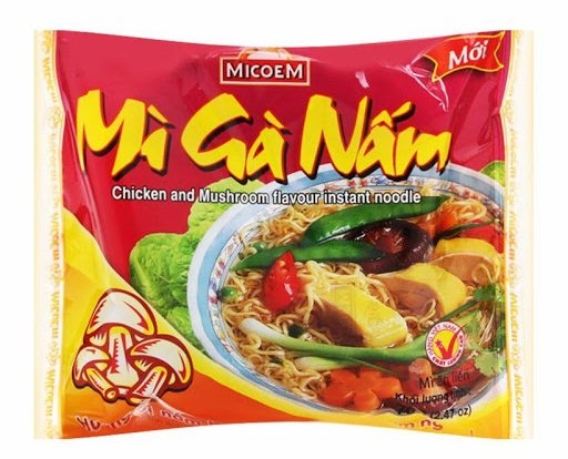 Mì gói ăn liền vị gà nấm Micoem gói 70g