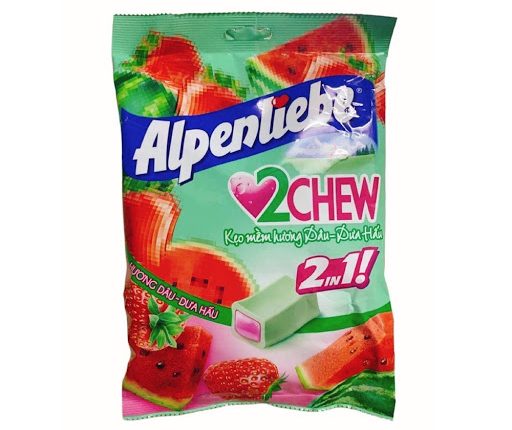 Kẹo Mềm Hương Dâu - Dưa Hấu 2chew Alpenliebe 227,5g