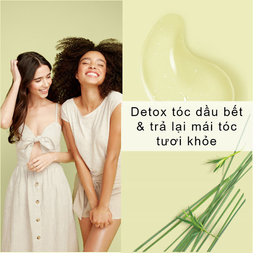 Dầu gội LOVE BEAUTY and PLANET xanh lá detox tóc 400ml-3