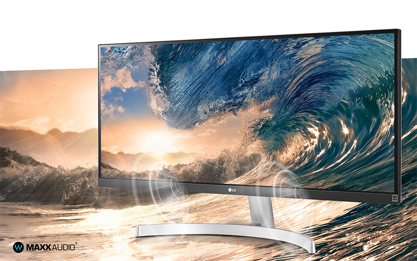 Màn hình LCD LG 29'' Ultrawide 29WN600-W.ATV | Tăng trải nghiệm của bạn với MAXXAUDIO