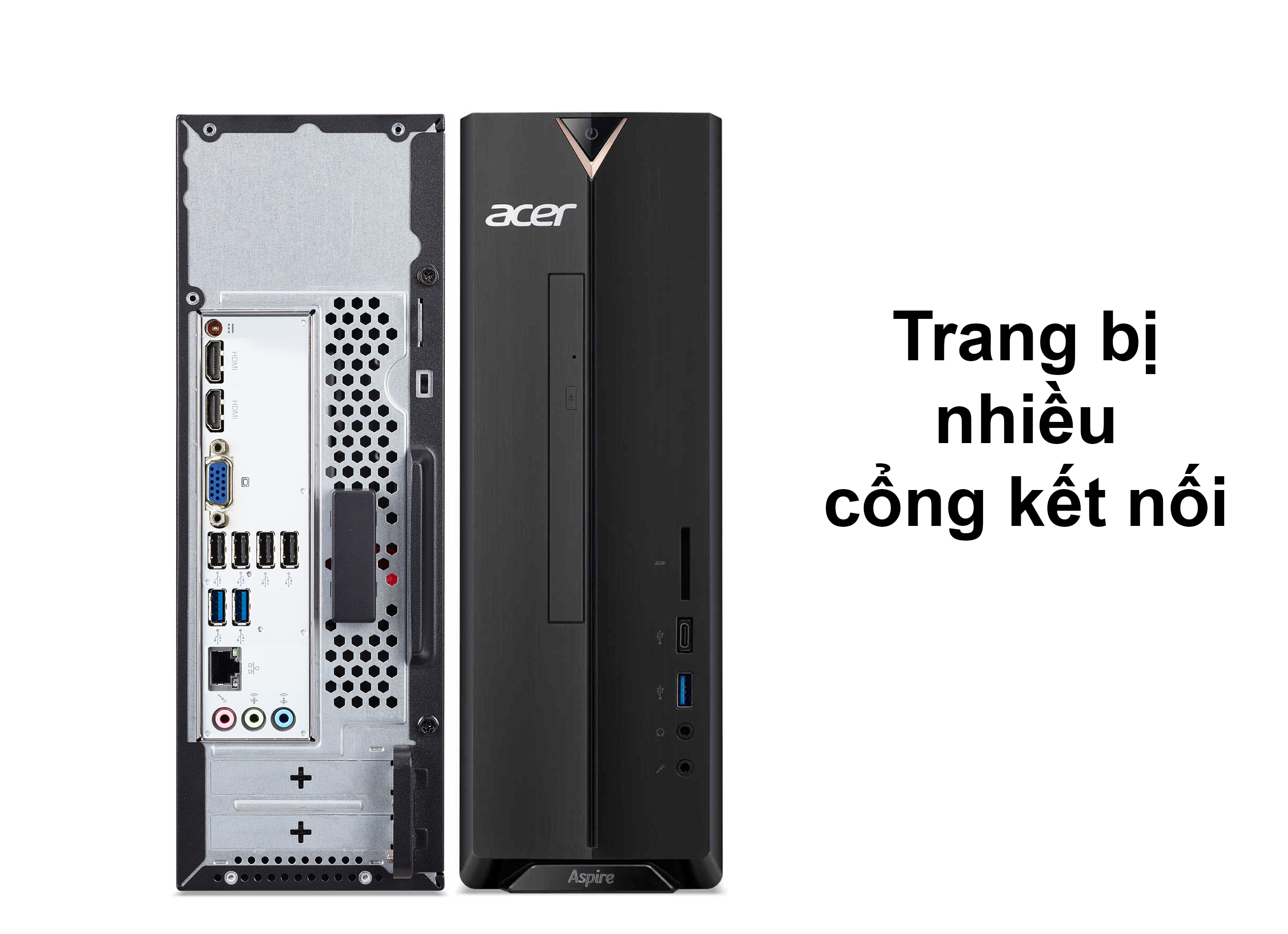 PC Acer AS XC-895 | Trang bị nhiều cổng kết nối