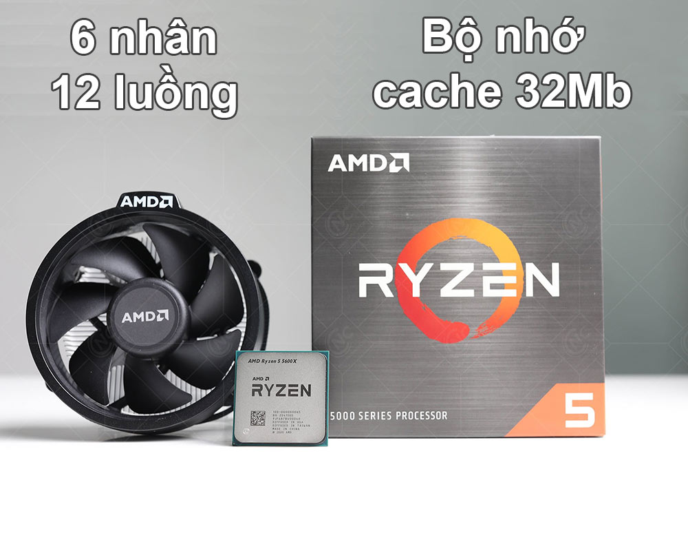 CPU AMD Ryzen 5 5600X | 6 nhân 12 luồng