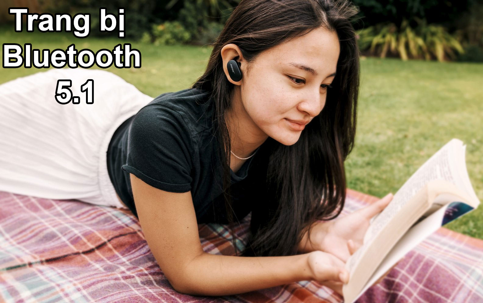 Tai nghe Bose Quietcomfort earbuds màu Đen | Trang bị Bluetooth 5.1