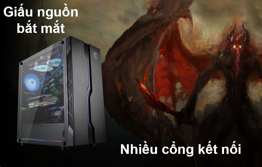 Case MSI MAG VAMPIRIC 010M | Giầu nguồn bắt mắt