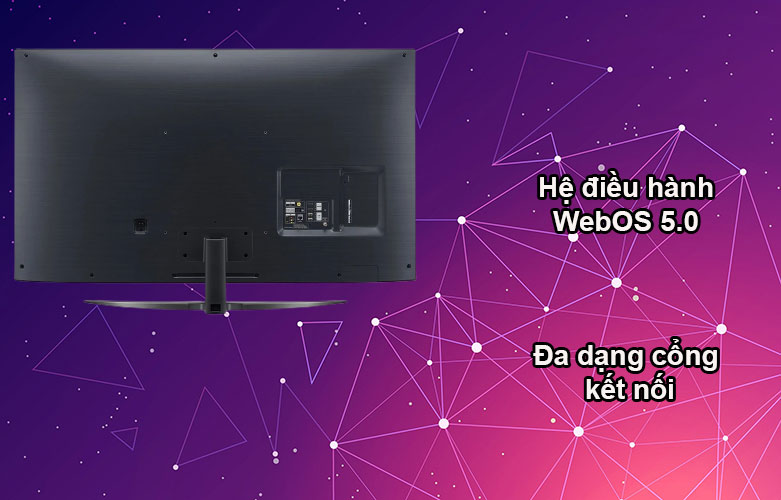 Smart Tivi NanoCell LG 4K 49 inch 49NANO81TNA | Hệ điều hành WebOS 5.0, Đa dạng cổng kết nối 