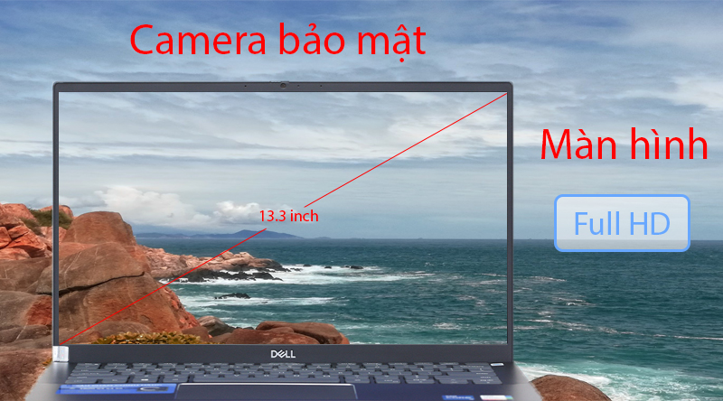 Laptop Dell Vostro 13 5301 -C4VV92 | Camera bảo mật, Màn hìn Full HD