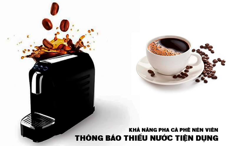  Máy pha cà phê Hafele HE-BMM018 | Khả năng pha cà phê nén, Thông báo thiếu nước tiện dụng