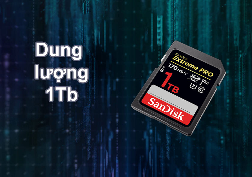 Thẻ nhớ Sandisk Extreme PRO SDXC 1Tb SDSDXXY-1T00-GN4IN | Dung lượng 1Tb