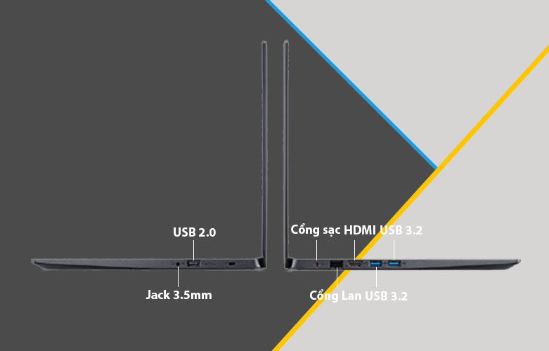 Laptop Acer Aspire 3 A315-57G-524Z | Đa dạng cổng kết nối