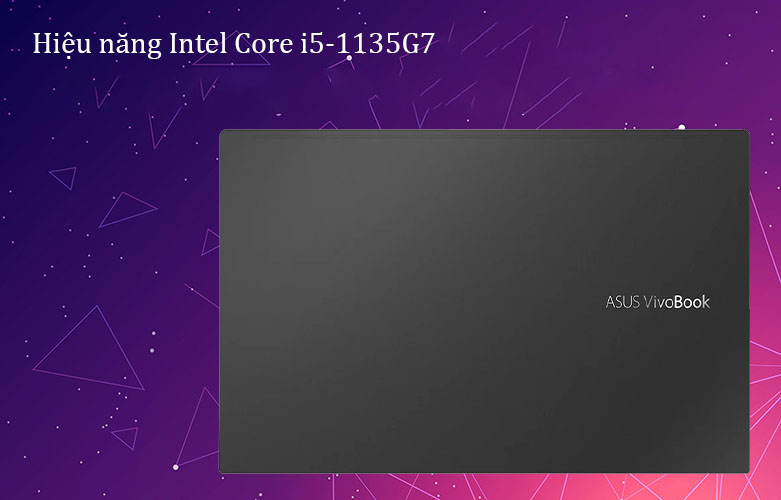Laptop Asus Vivobook S533EA-BQ018T (i5-1135G7) (Đen) | Hiệu năng Intel Core i5- 1135G7