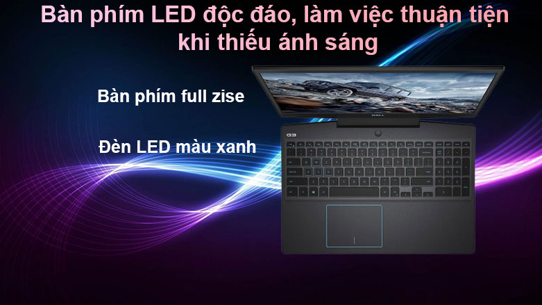 Laptop Dell G3 15 3500 | Bàn phím LED độc đáo