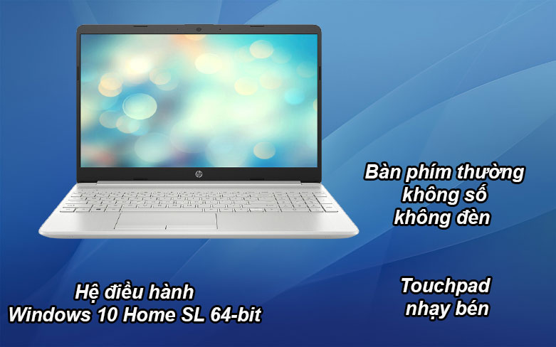 Laptop HP 15s-fq1107TU (193Q3PA) (i3-1005G1) | Hệ đièu hành Window 10 Home SL 64-bit, Touchpad nhạy bén