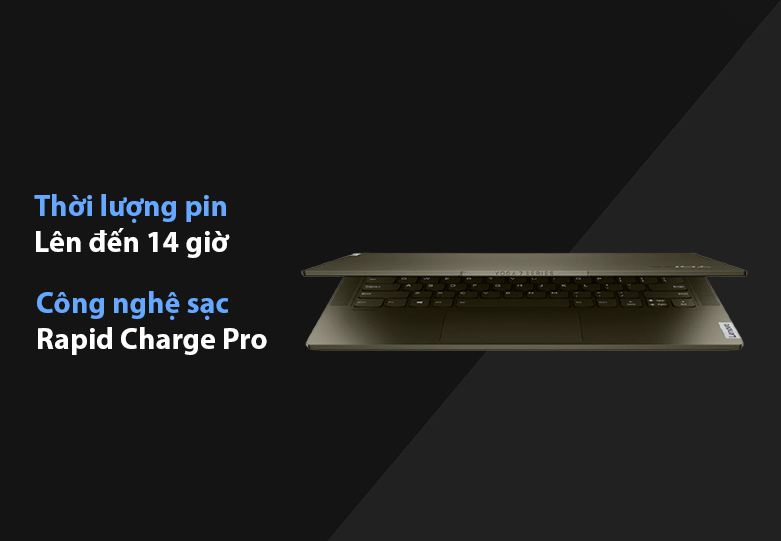 Laptop Lenovo Yoga Slim 714ITL05-82A3004FVN | Thời lượng pin cao