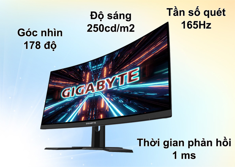 Màn hình cong Gigabyte 27 inch G27QC-EK | Chính hãng | Phong Vũ