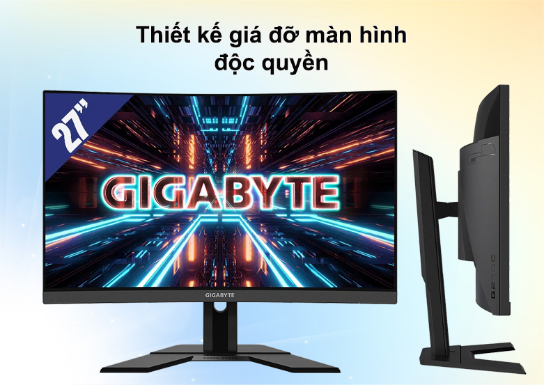 Màn hình cong Gigabyte 27 inch G27QC-EK | Thiết kế giá đỡ độc quyền