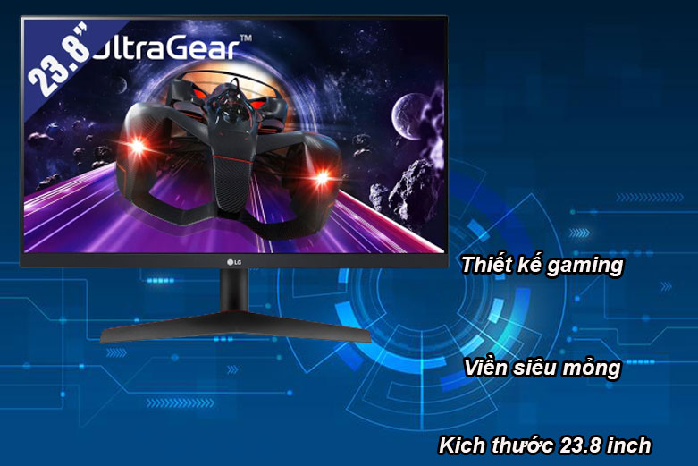 Màn hình LCD LG 24'' 24GN600 | Thiết kế gaming