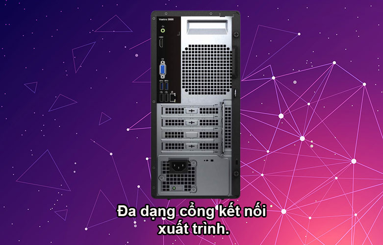 PC Dell Vostro 3888 | Đa dạng cổng kết nối xuất trình