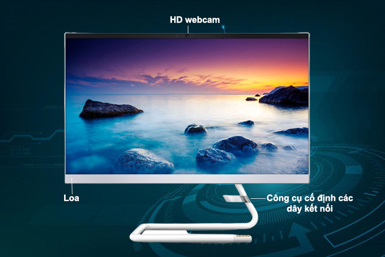  PC Lenovo AIO IdeaCentre 3 24IIL5 F0FR005WVN | Viền màn hình siêu mỏng