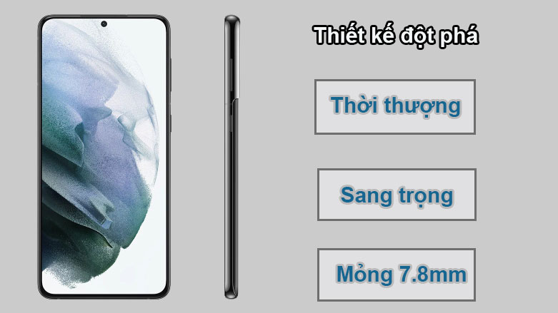 Samsung Galaxy S21+ 5G (8+128GB) SM-G996BZKDXXV | Thiết kế đột phá