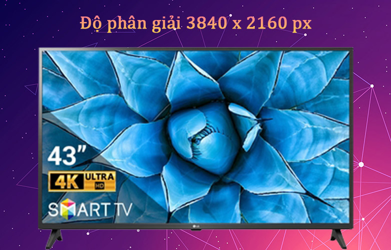 Smart Tivi LG 4K 43 inch 43UN7300PTC | Độ phân giải gấp 4 lần Full HD