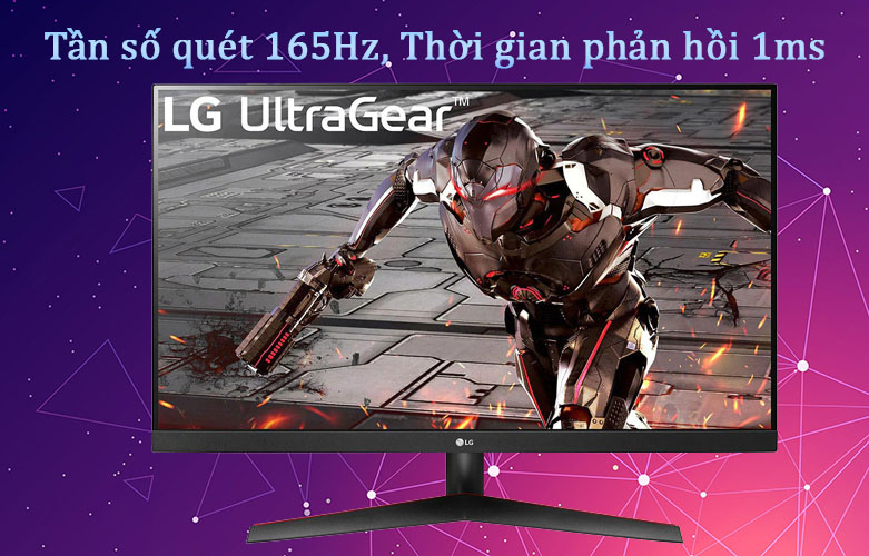 Màn hình LCD LG 31.5'' 32GN600-B.ATV | Tần số quét 165 Hz, Thời gian phẩn hồi 1ms