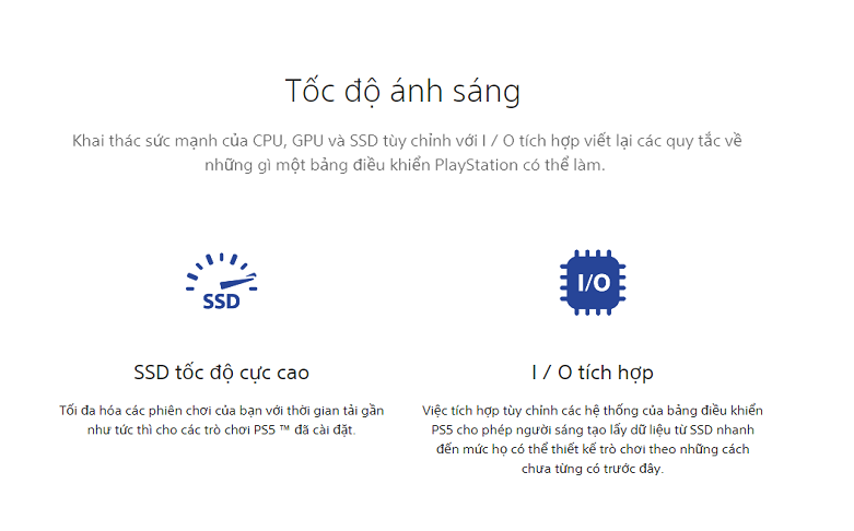 Sony Playstation 5 | Ổ cứng tốc độ cao
