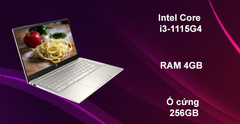 Laptop HP Pavilion 14-dv0005TU | Intel Core i3-1115G4, Ram 4GB, Ổ cứng 256GB