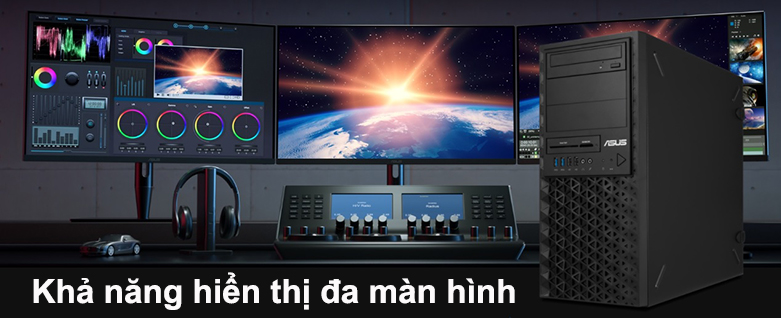Máy tính để bàn Asus Workstation Pro E500 G6 | Khả nănng hiển thị đa màn hình