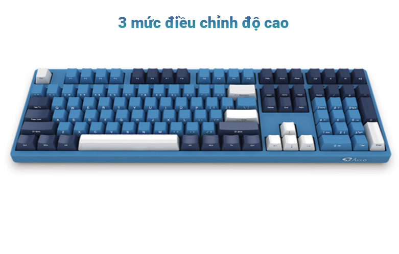 Bàn phím cơ AKKO 3108 SP (Side-printed) Ocean Star Cherry Switch (Blue) | 3 mức điều chỉnh độ cao