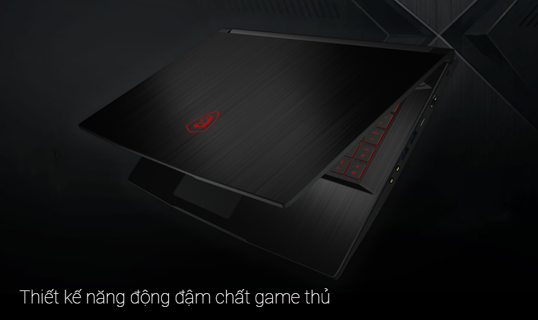 laptop MSI Thin GF63 10SC-014VN (i5-10200H) (Đen) | Thiết kế năng động