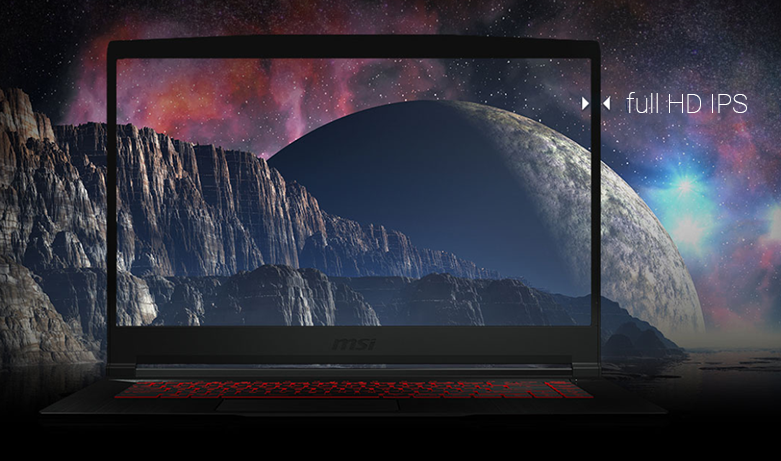 Laptop MSI Thin GF63 10SC-020VN (i7-10750H) (Đen) | Màn hình Full HD