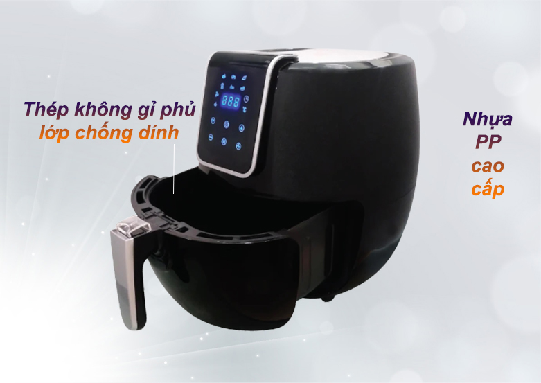 Nồi chiên nướng không dầu Magic 6.5L A-805 | Thép không gỉ
