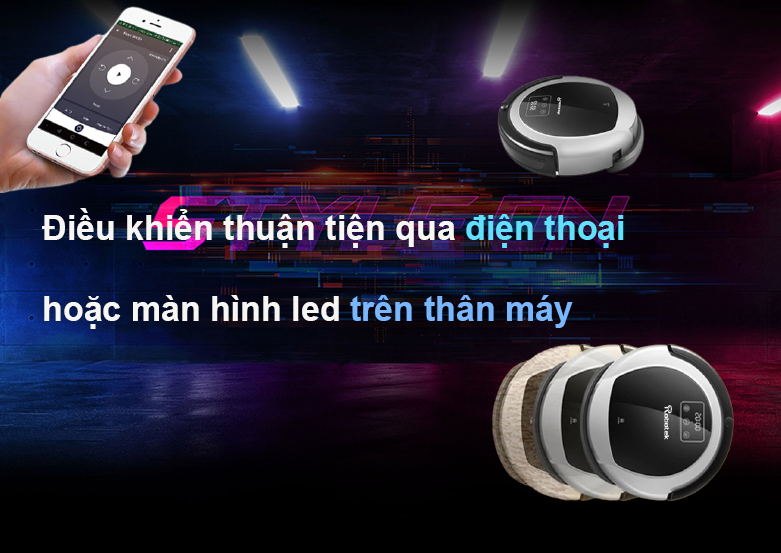 Robot hút bụi lau nhà thông minh W600 Wiffi | Điều khiên thuận tiện qua điện thoại