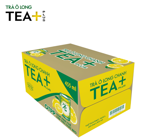 Thùng 24 Chai Trà Ô long Vị Chanh Tea 455ml Chai Vnshop Vn