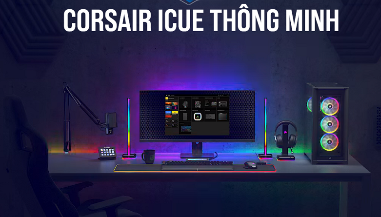 Bàn phím cơ Corsair K60 PRO Mx VIOLA Red Led (CH-910D029-NA) | Corsair icue thông minh