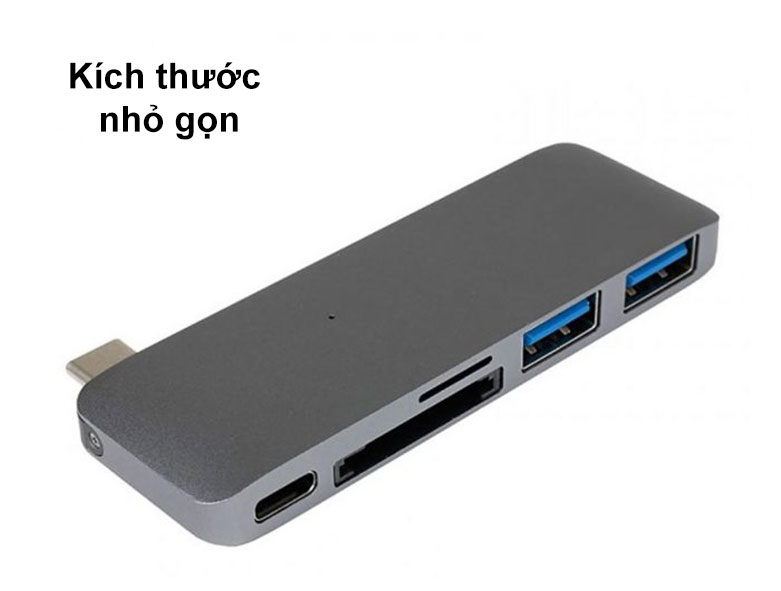 Hub USB-C 5 in 1 Hyper Drive HD21B-GR | Kích thước nhỏ gọn