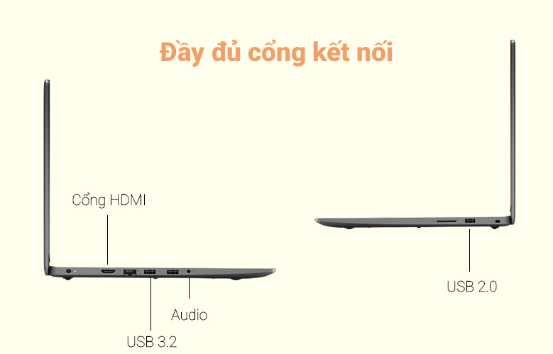 Laptop Dell Vostro 14 3400 | Đầy đủ công kết nối