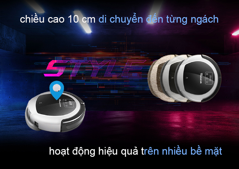 Robot hút bụi lau nhà thông minh W600 Wiffi | Hoạt động hiệu quả