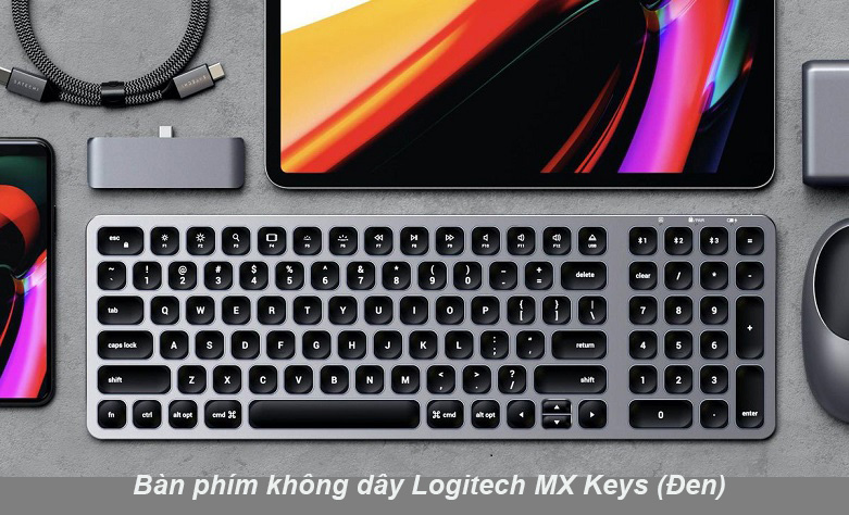 Logitech MX Keys (Đen) | Bàn phím không dây Logitech MX Keys