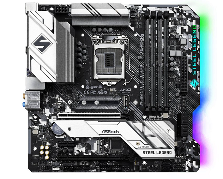 Mainboard Asrock B460M Steel Legend | Hiệu ứng đèn LED